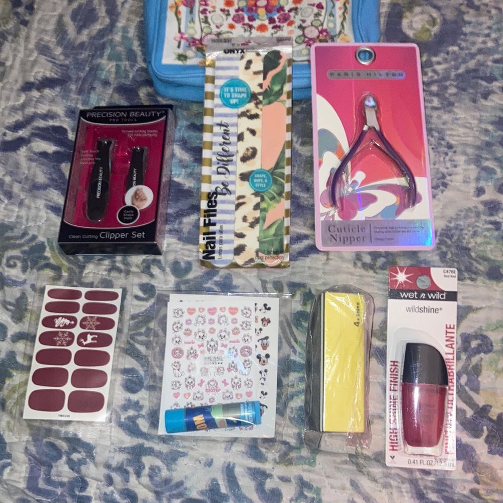 Nail Kit/Nail Care & Tools Manicure Bundle Bag - $70+ Value! NWT